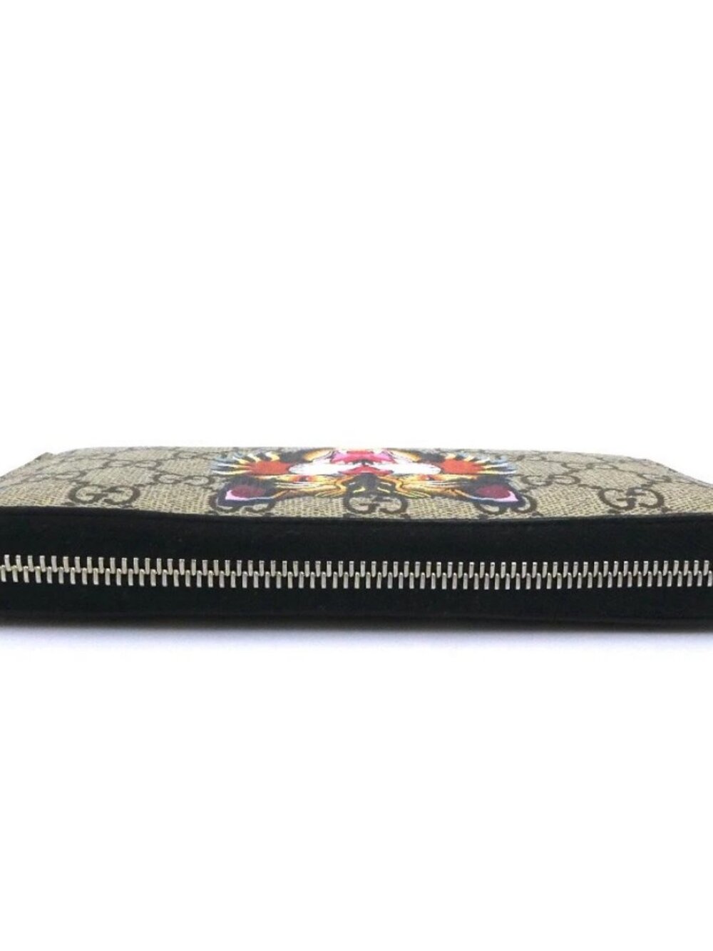 GUCCI GG Supreme Zip Around Long Wallet Brown/Multicolor PVC - Picture 3 of 12